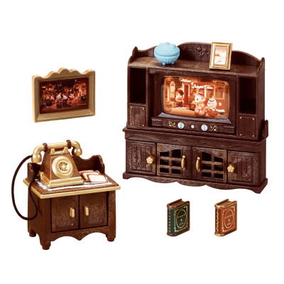 Classic Brown Television Telephone Set